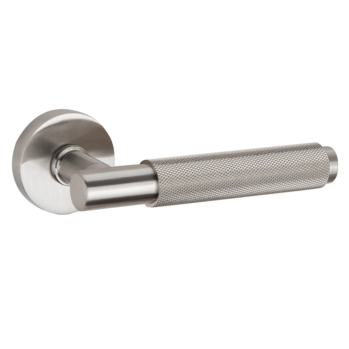 Round rosette handle in satin nickel Zamak RS-510