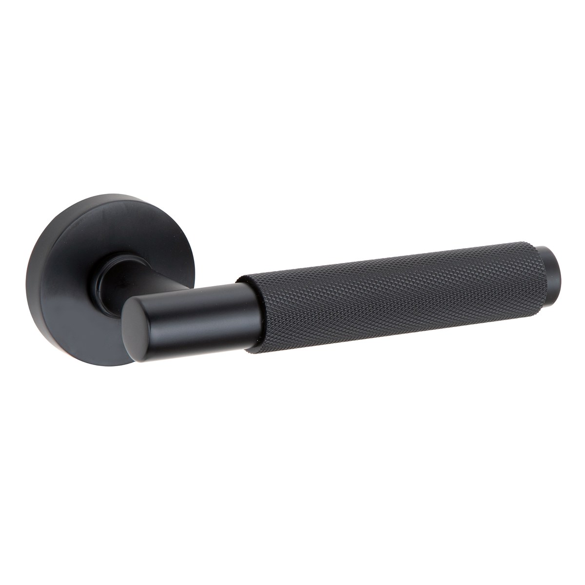 RS-510 round rose handle in black Zamak