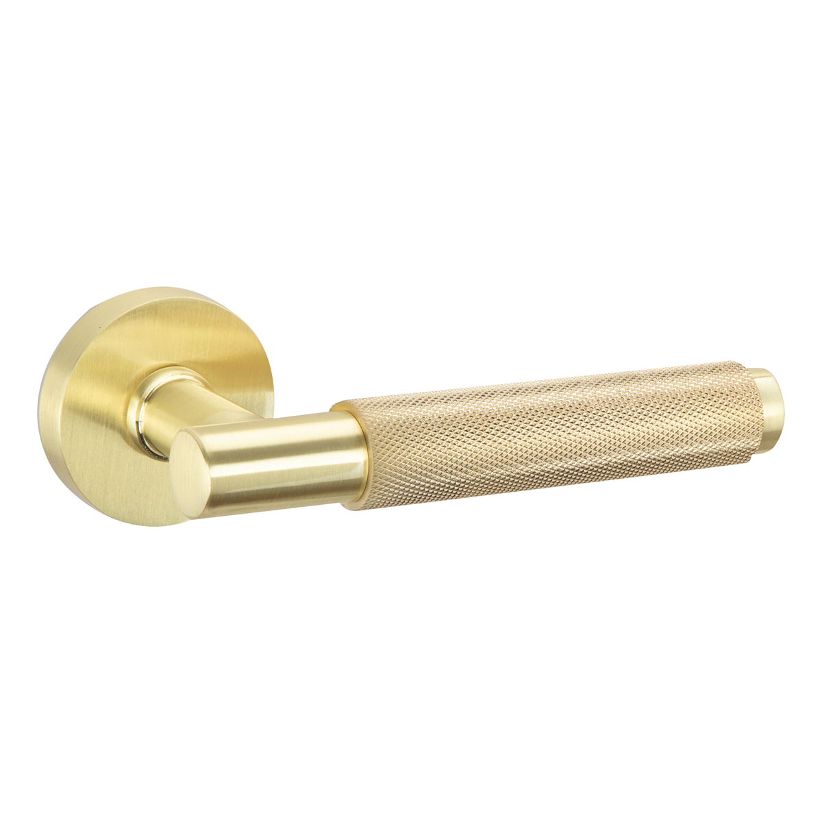 Pepo round rose handle in gold Zamak