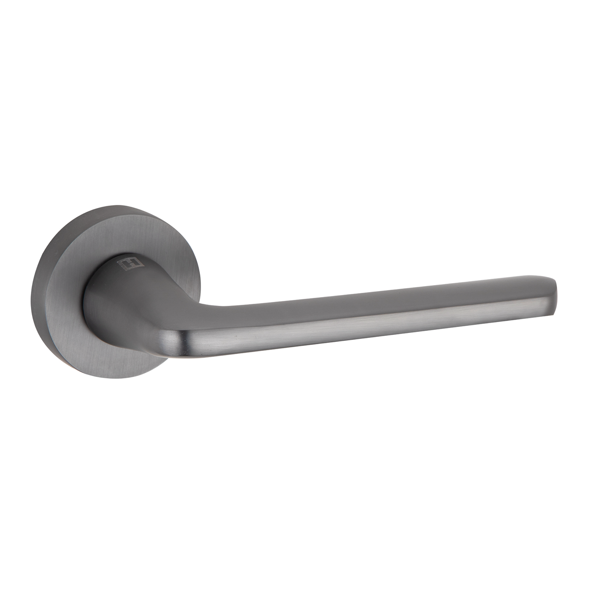 Round rosette handle in graphite aluminum RS-310