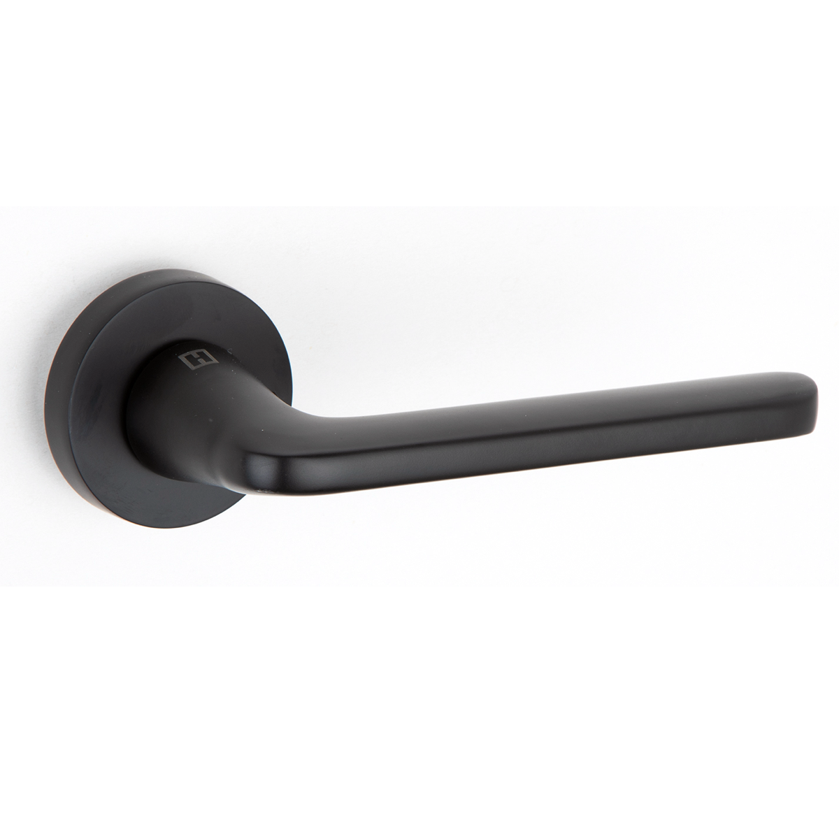 Round rosette aluminum door handle RS-310 black