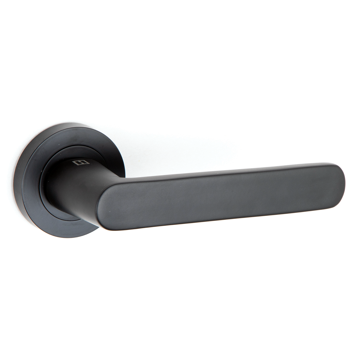 Round rosette aluminum lever handle R-210 black
