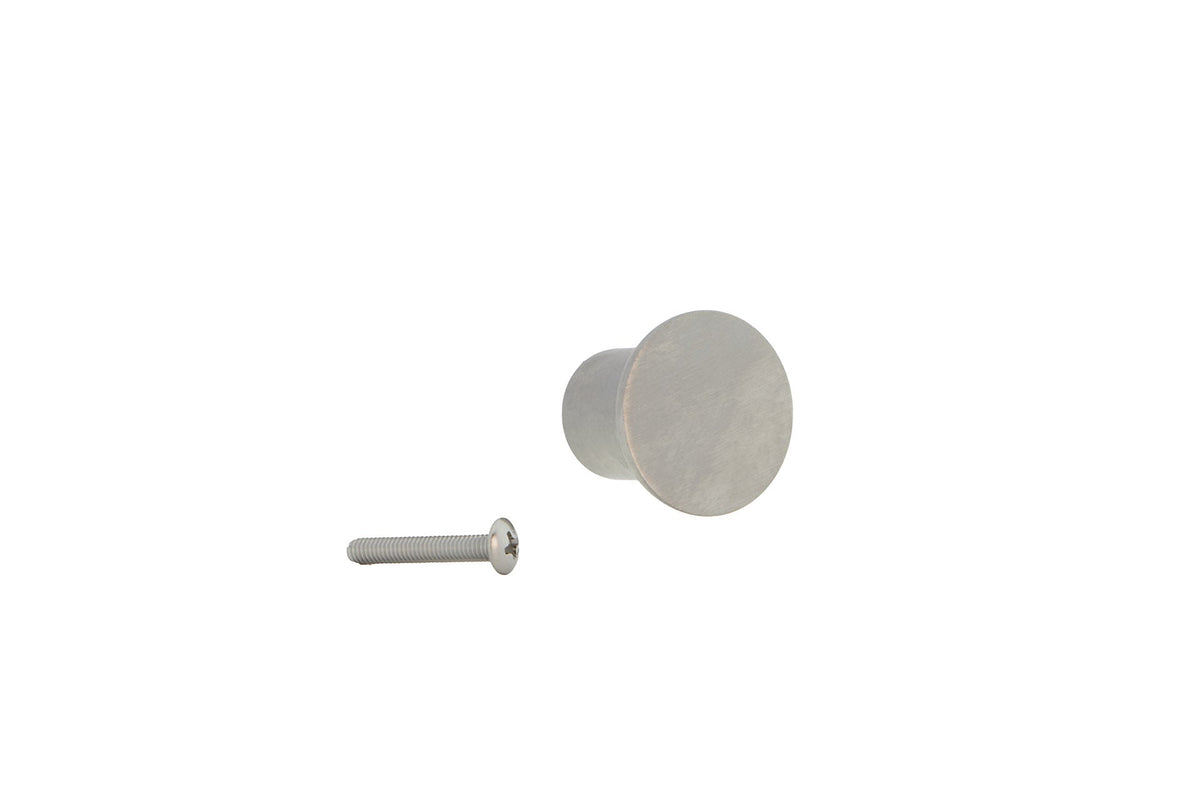 3cm high mushroom-shaped stainless steel knob, ideal for furniture