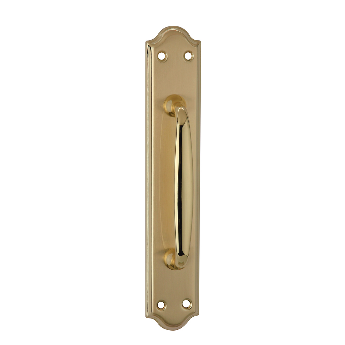 Manillon mit ovaler Platte in satiniertem Gold-Finish Modell 1104 für Türen