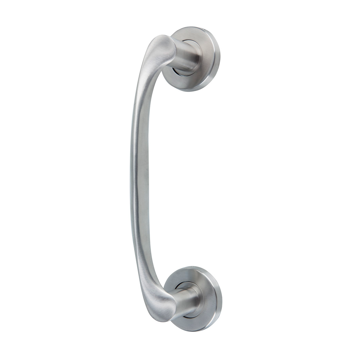 Béquille vague en inox avec rosace ronde modèle 134 pour portes