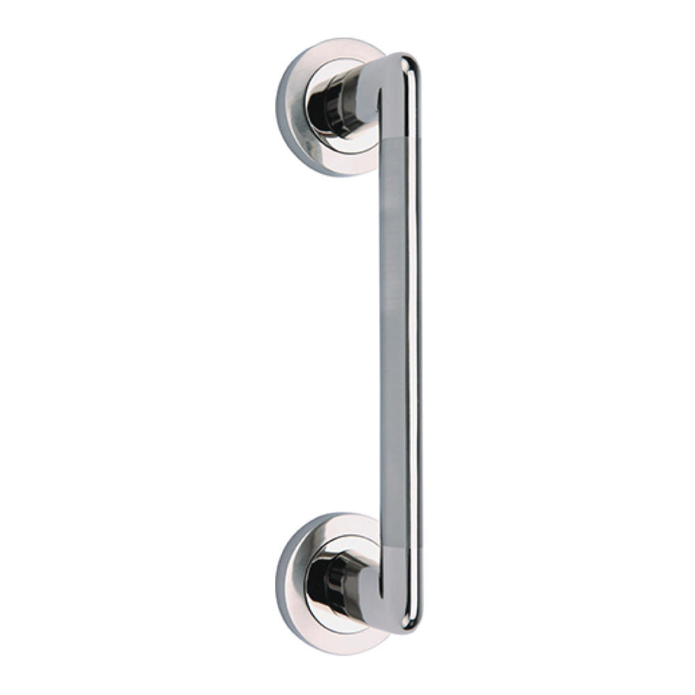 Manillon mit runder Rosette aus Zamak, Nickel-Kombination, Modell 144