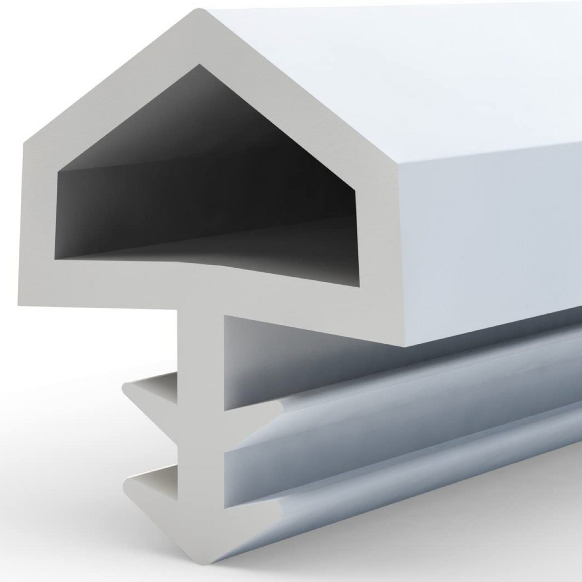 25 Meter weiße PVC-Einsteckdichtung für Türen und Fenster