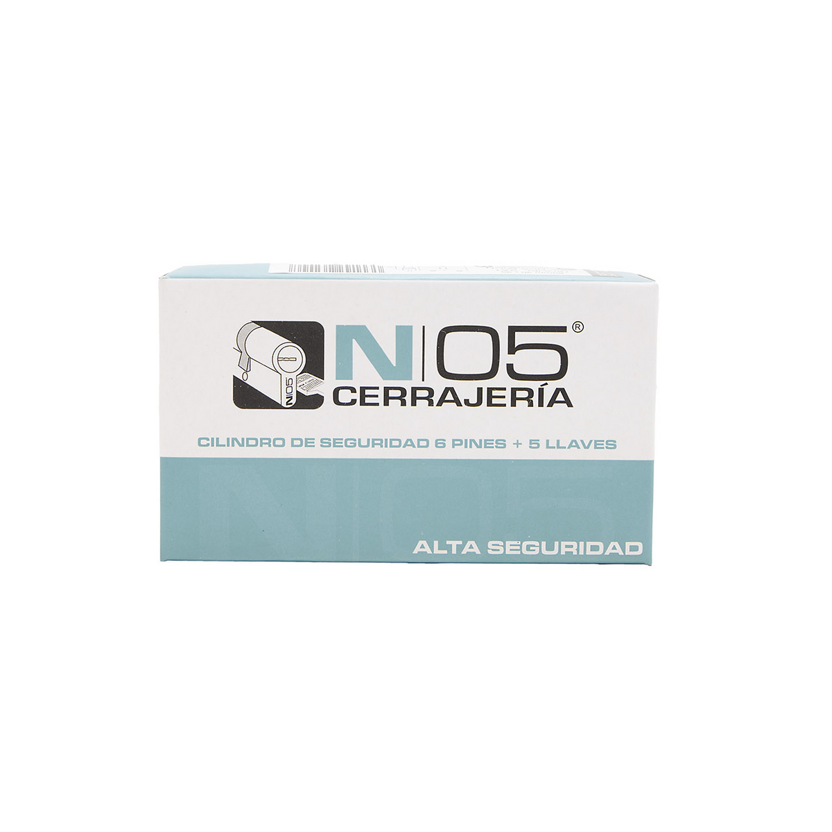 Bombín cerradura 30x30 latonado de seguridad media con leva larga para puertas