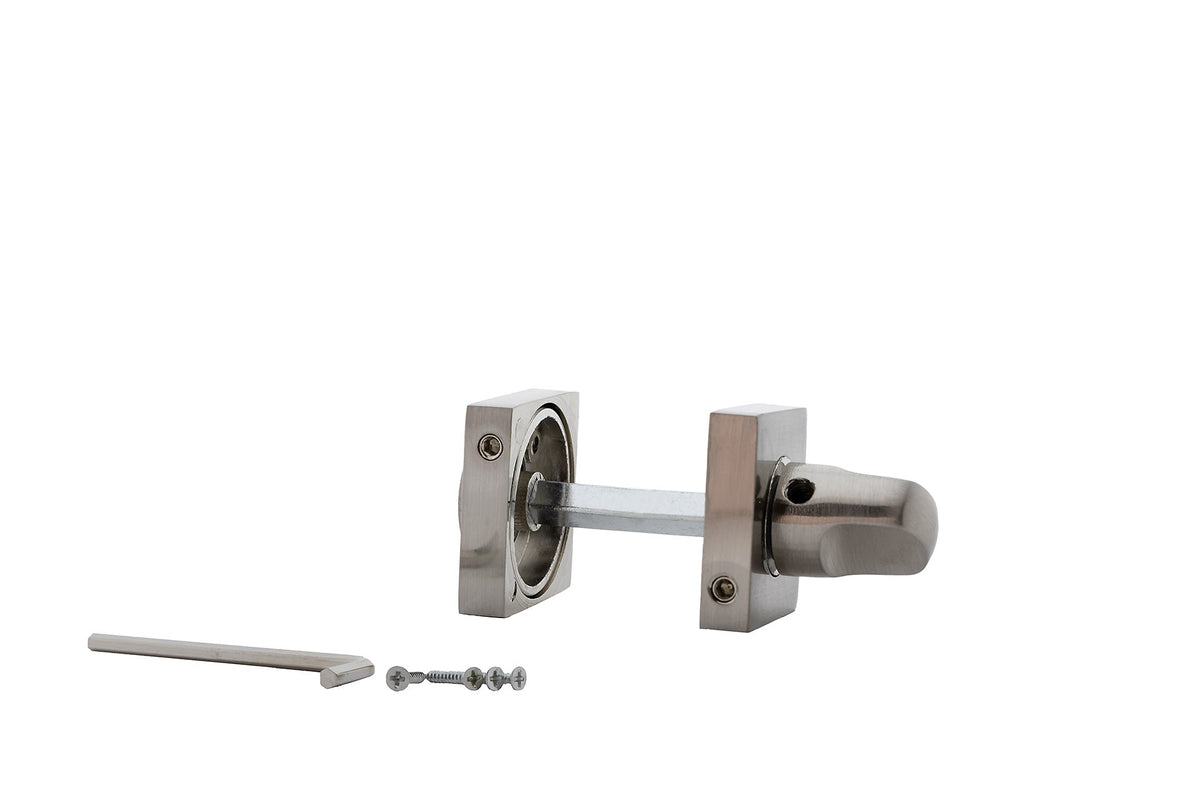 35mm square rose turn and release in satin nickel finish