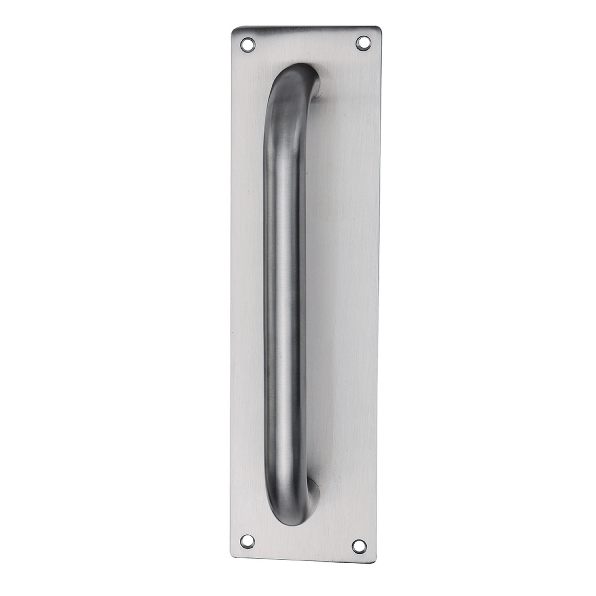 Béquille de porte avec plaque rectangulaire en acier inoxydable modèle '034'