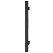 Béquille de tirage carrée 32x32mm, entraxe 600mm, hauteur 800mm, en inox noir sans rosace pour portes d'entrée