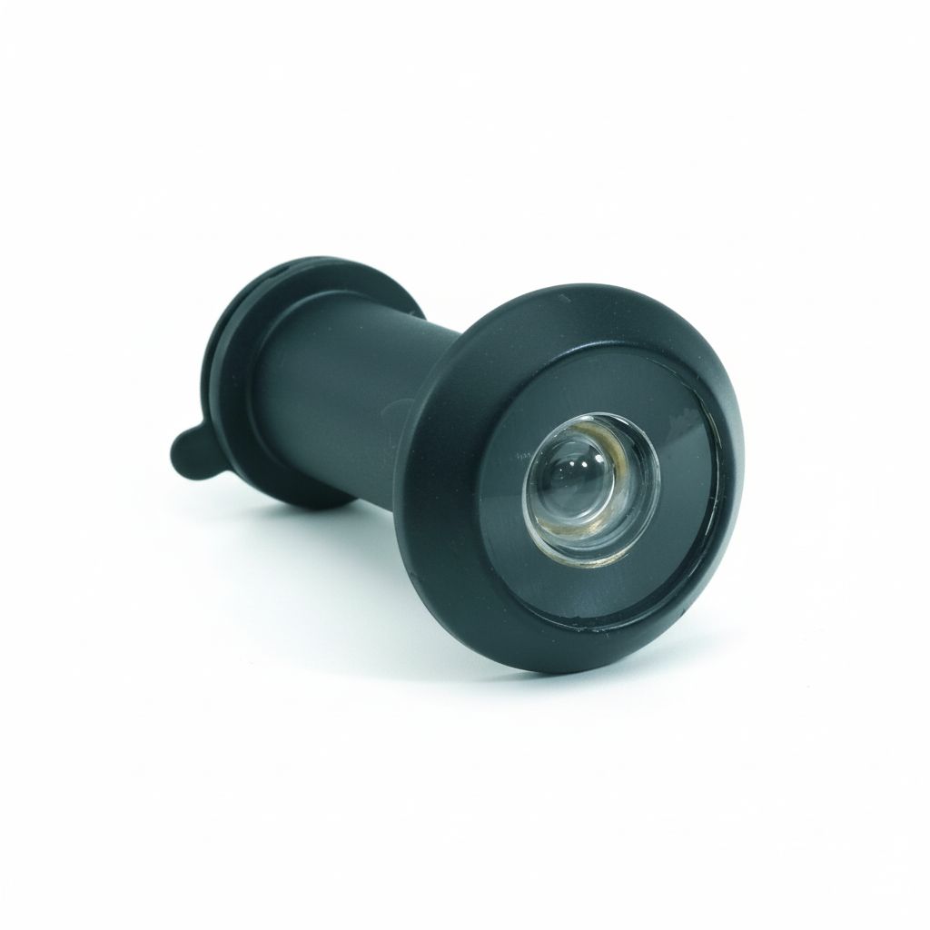 Mirilla acabado negro con lentes para puertas de 35-65mm
